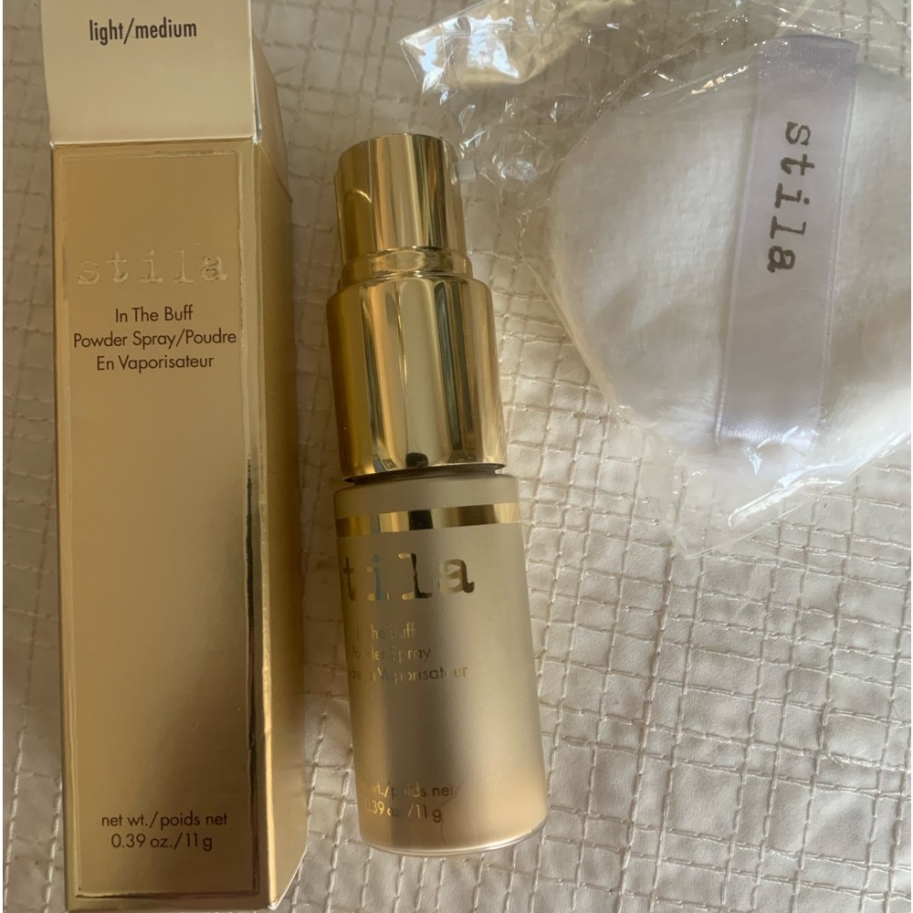 Stila In The Buff Loose Setting Powder Spray & Puff Light - Medium BNIB - Picture 6 of 16